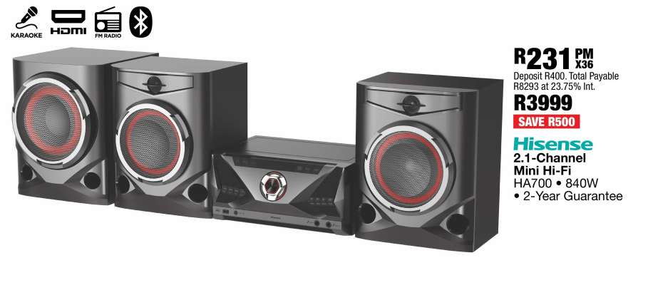 Hisense 2.1-Channel Mini Hi-Fi