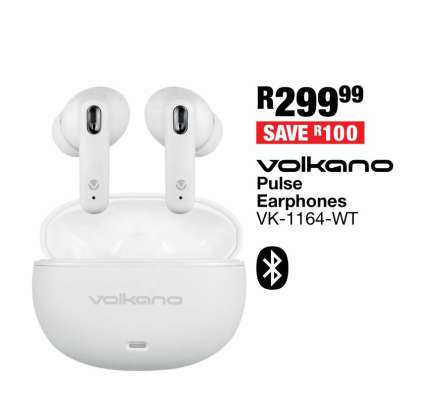 Volkano Pulse Earphones VK-1164-WT
