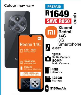 Xiaomi Redmi 14C 3G Smartphone