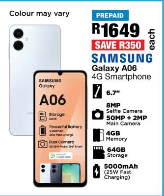Samsung Galaxy A06 4G Smartphone