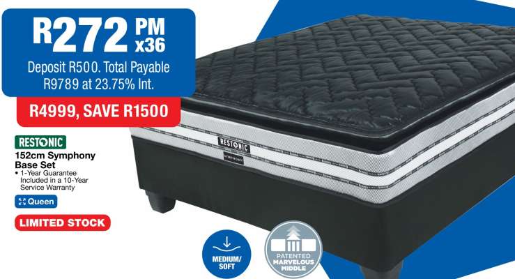 Restonic 152cm Symphony Base Set