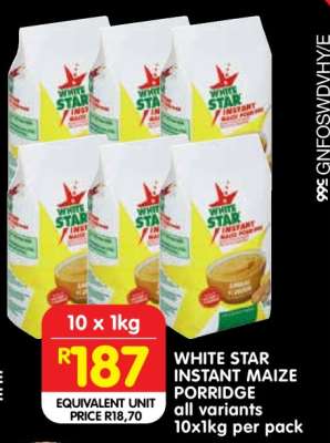 WHITE STAR INSTANT MAIZE PORRIDGE