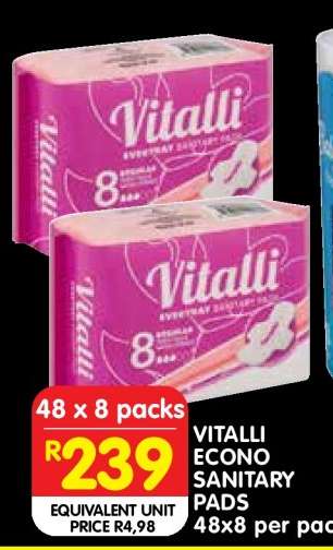 VITALLI ECONO SANITARY PADS