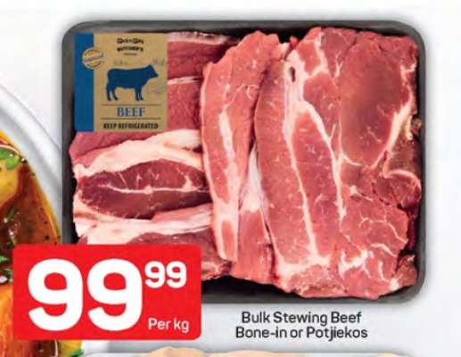 Bulk Stewing Beef Bone-in or Potjiekos