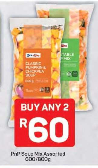 PnP Soup Mix Assorted 600 800g