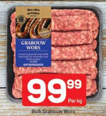 Bulk Grabouw Wors