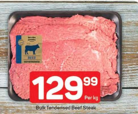 Bulk Tenderised Beef Steak