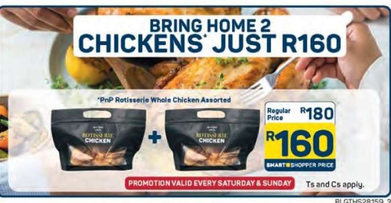 PnP Rotisserie Whole Chicken Assorted