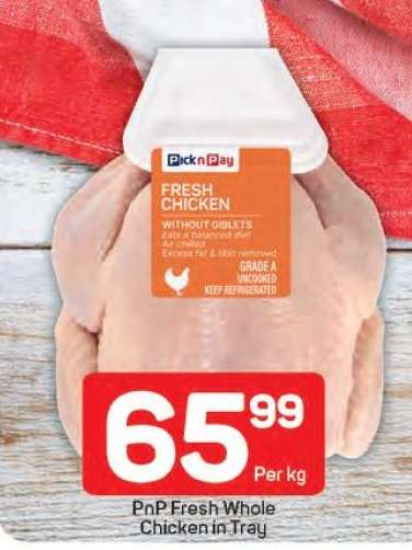 PnP Fresh Whole Chicken in Tray
