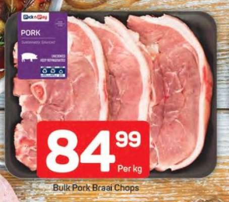 Bulk Pork Braai Chops