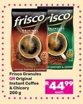 Frisco Granules OR Original Instant Coffee & Chicory