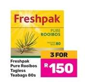 Freshpak Pure Rooibos Tagless Teabags 80s