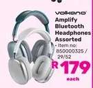 Volkano Amplify Bluetooth Headphones Assorted