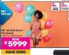 58" 4K UHD Smart TV (58A6N)