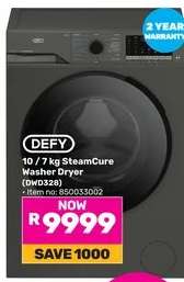 DEFY 10 / 7 kg SteamCure Washer Dryer