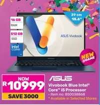 ASUS Vivobook Blue Intel Core i5 Processor