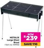 Metalix Large Steel Braai