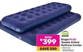 Single PLUS Double Airbed Mattress Combo