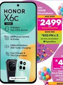 HONOR X6c 128GB Smartphone
