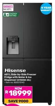 Hisense 601L Side-by-Side Freezer