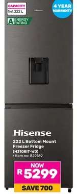 Hisense 222 L Bottom Mount Freezer Fridge