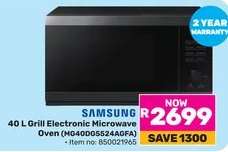 Samsung 40 L Grill Electronic Microwave Oven