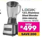 LOGIK 1.5 L Stainless Steel Blender