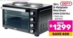 DEFY 2-Hotplate Mini Oven