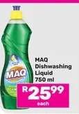 MAQ Dishwashing Liquid 750 ml