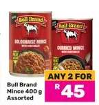 Bull Brand Mince 400 g Assorted