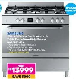 Samsung 90 cm 5-Burner Gas Cooker