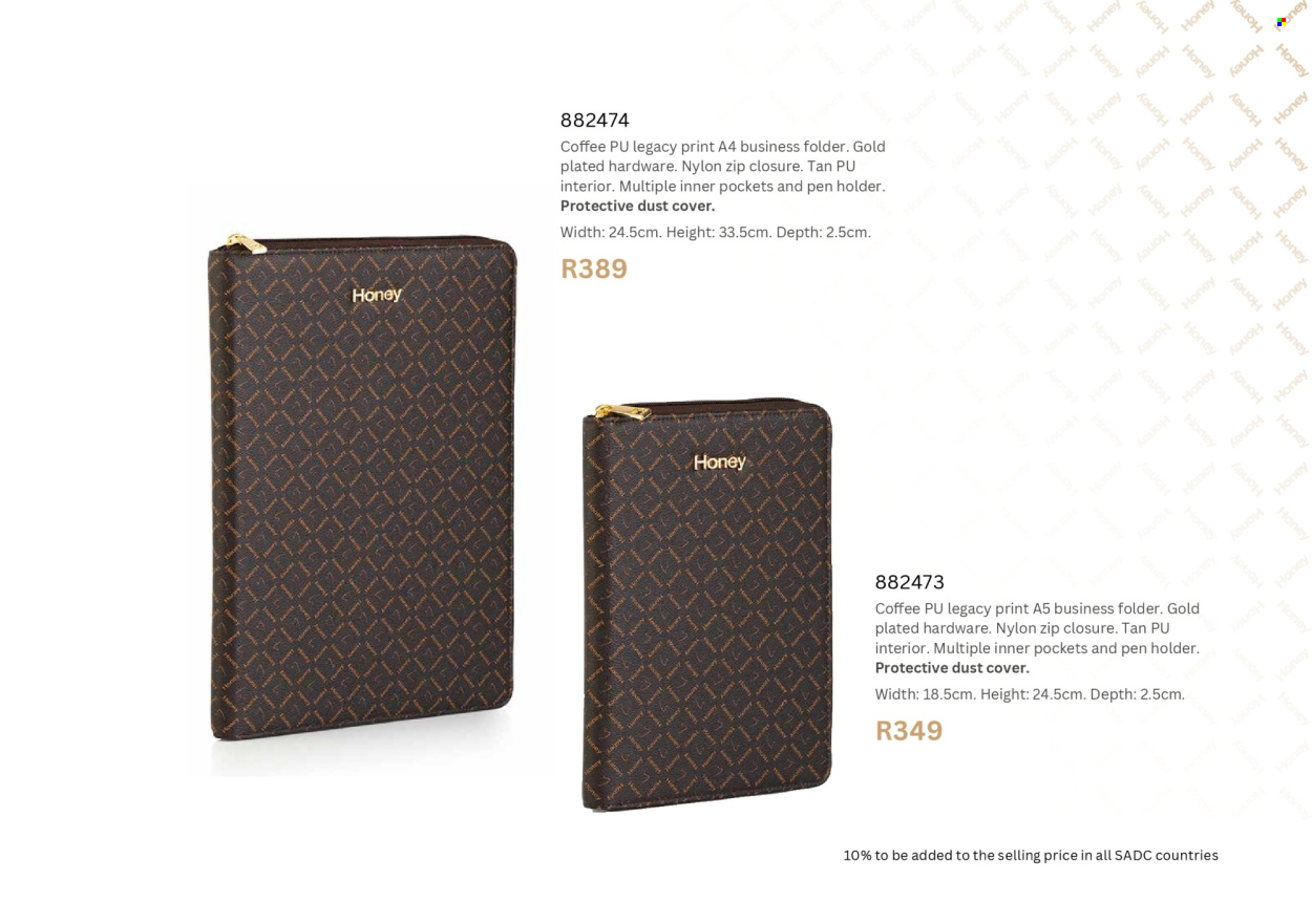 Honey specials. Page 20