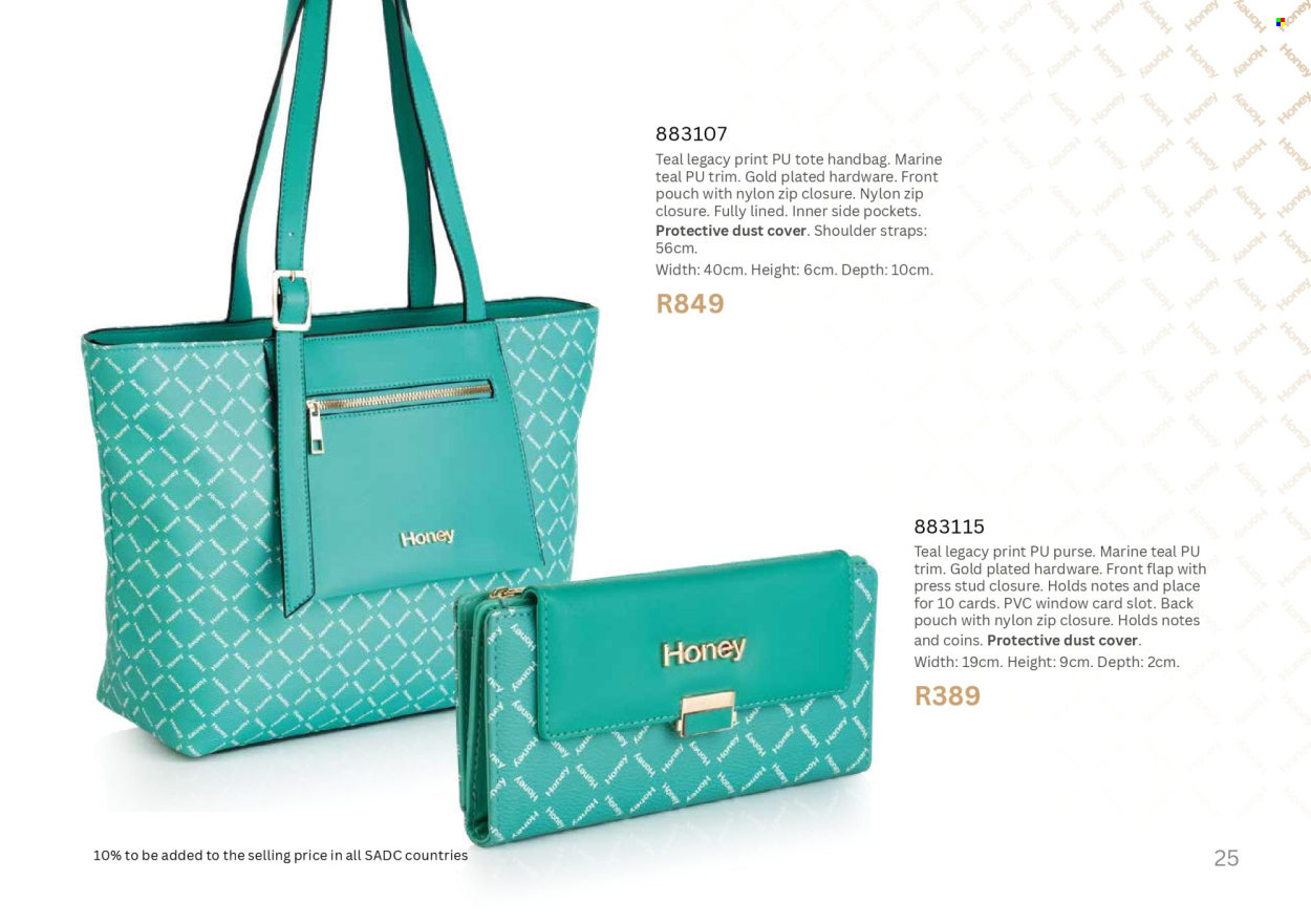 Honey specials. Page 27