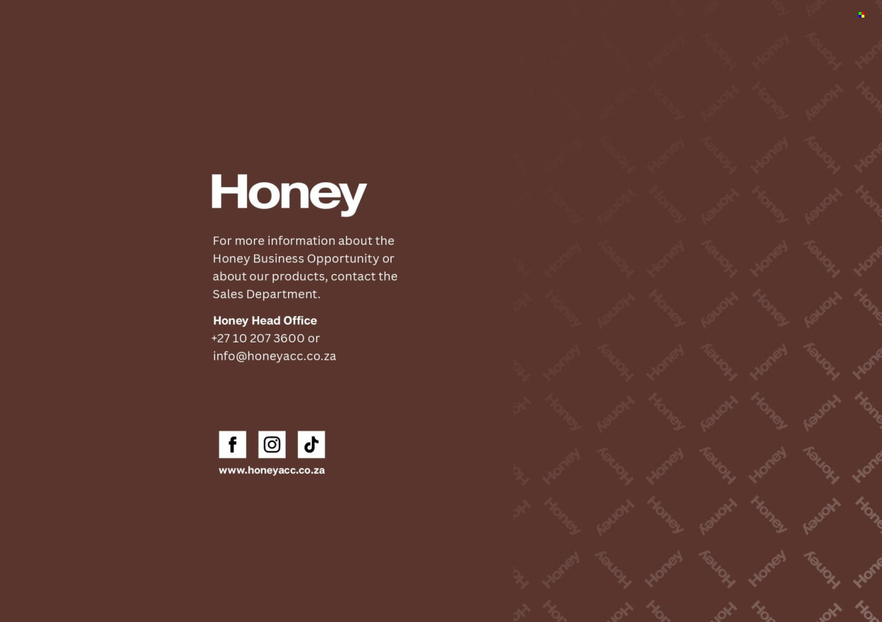 Honey specials. Page 28