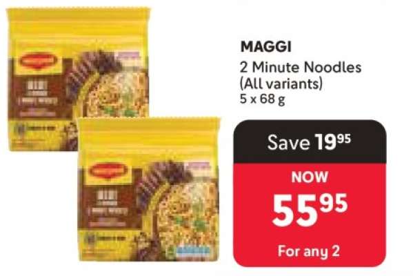 MAGGI 2 MINUTE NOODLES all variants