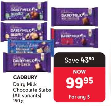 Cadbury Dairy Milk Chocolate Slabs