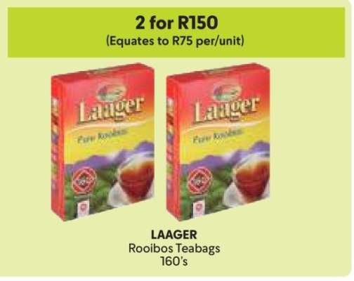 LAAGER Rooibos Teabags 160's