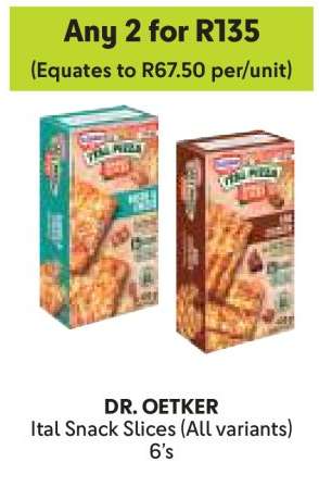 DR OETKER Ital Snack Slices (All variants) 6's