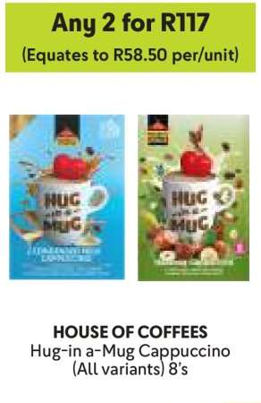 HOUSE OF COFFEES Hug-in a-Mug Cappuccino (All variants) 8's