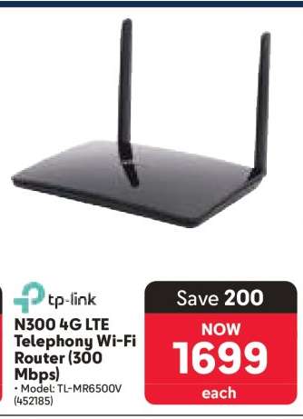 TP-LINK N300 4G LTE Telephony Wi-Fi Router (300 Mbps)