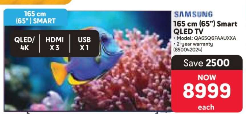 Samsung 165 cm 65" Smart QLED TV