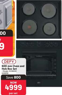 DEFY 600 mm Oven and Hob Box Set