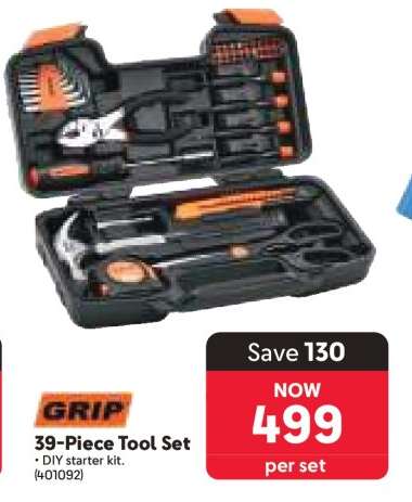 GRIP 39-Piece Tool Set