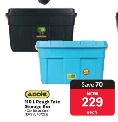 ADDIS 110 L Rough Tote Storage Box