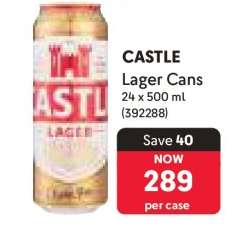 Castle Lager Cans