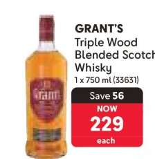 Grant's Triple Wood Blended Scotch Whisky