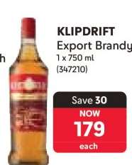 Klipdrift Export Brandy