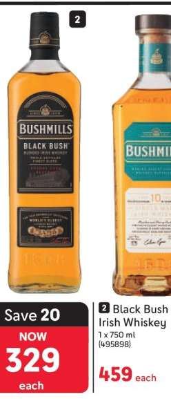 Black Bush Irish Whiskey