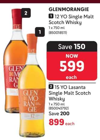 GLENMORANGIE 12 YO Single Malt Scotch Whisky
