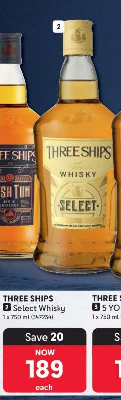 THREE SHIPS Select Whisky
